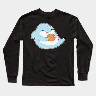 Dolphin with Burger Long Sleeve T-Shirt